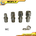 laboratory gas valves pipe compression fittings